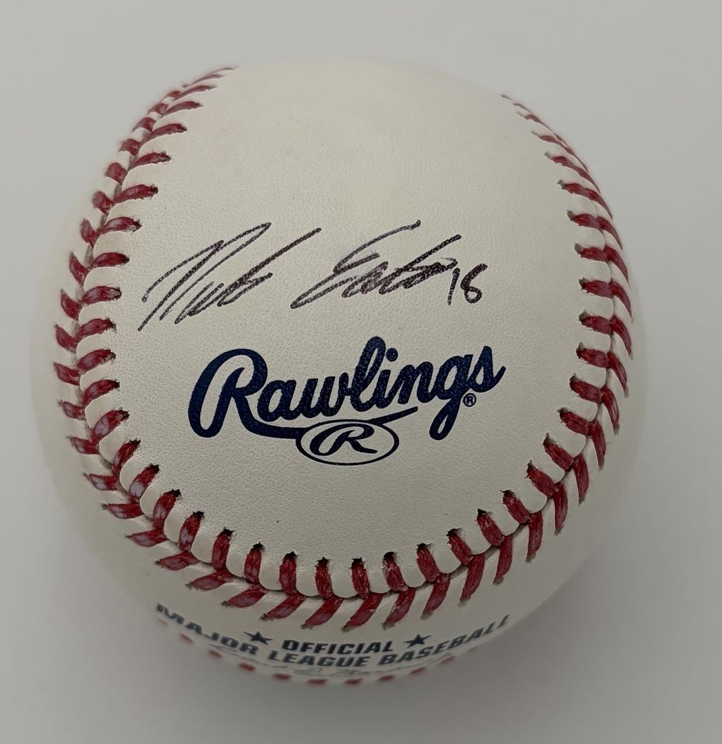 Nate Eaton signed baseball (Red Sox) - JSA COA